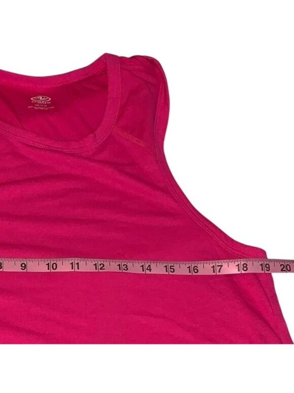 Athletic Works Womens Pink Sleeveless Tank Top L/G 12-14 Lightweight Activewear - Picture 4 of 5